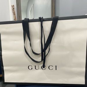XL Gucci Paper Bag